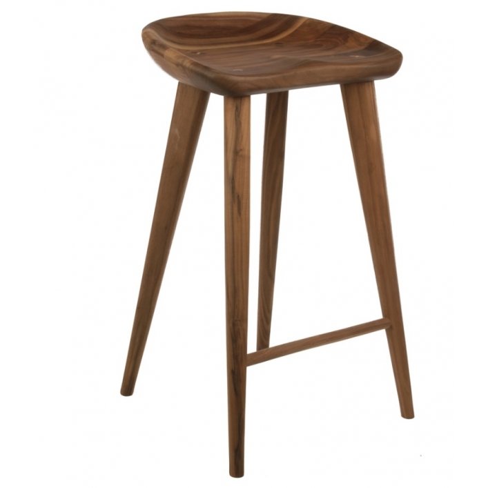 Барный стул Craig Bassam Tractor Counter Stool Белый дуб Орех Барный стул Craig Bassam Tractor Counter Stool Белый дуб Орех во Владивостоке | Loft Concept
