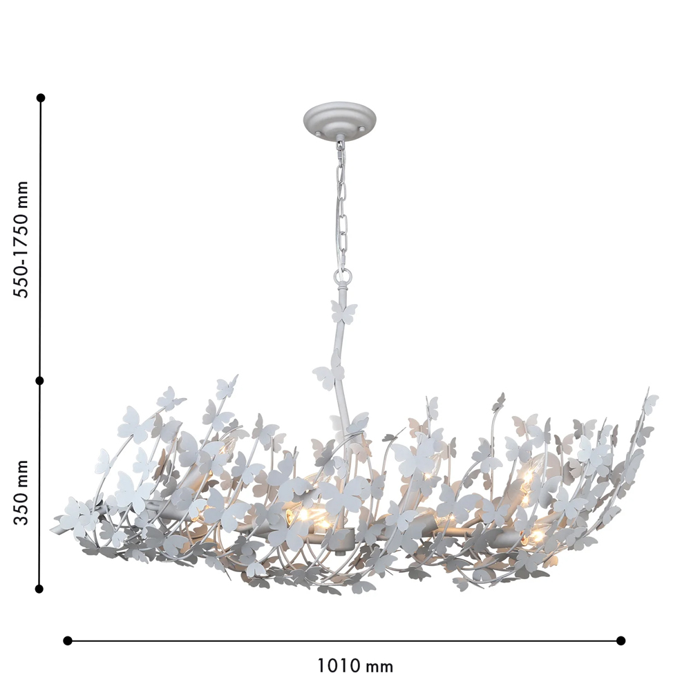 Люстра с абажуром оформленным в виде стаи бабочек Eternal Butterflies во Владивостоке
