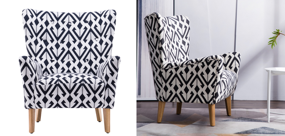 Кресло Black and White Triangle Chair Кресло Black and White Triangle Chair - Loft-Concept во Владивостоке