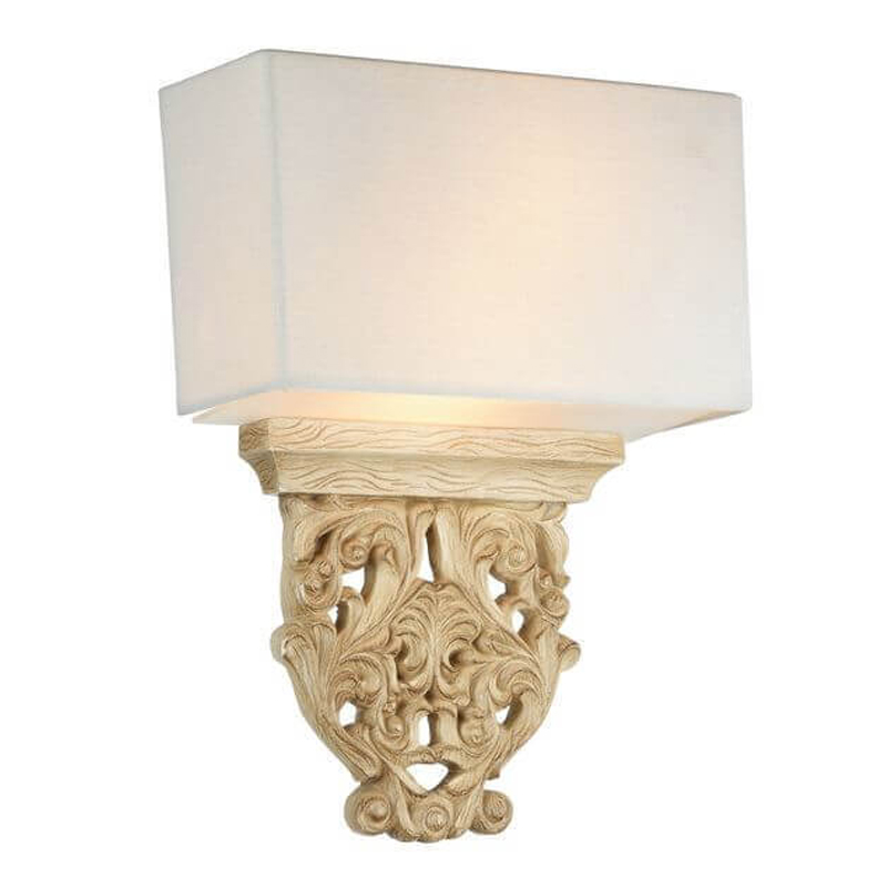 Бра Agueta Light Sconce Белый Бежевый Бра Agueta Light Sconce Белый Бежевый во Владивостоке | Loft Concept