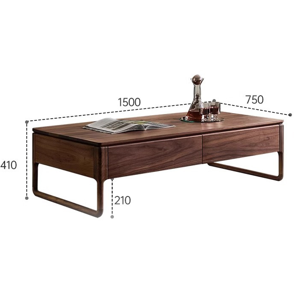 Кофейный стол из массива дерева с 4-мя ящиками Walnut Wood Table Кофейный стол из массива дерева с 4-мя ящиками Walnut Wood Table во Владивостоке