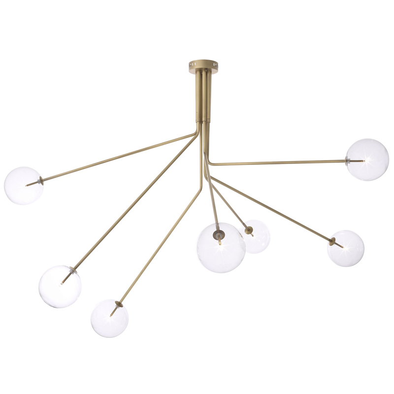 Люстра Eichholtz Chandelier Topaz Brass Латунь Прозрачный Люстра Eichholtz Chandelier Topaz Brass Латунь Прозрачный во Владивостоке | Loft Concept