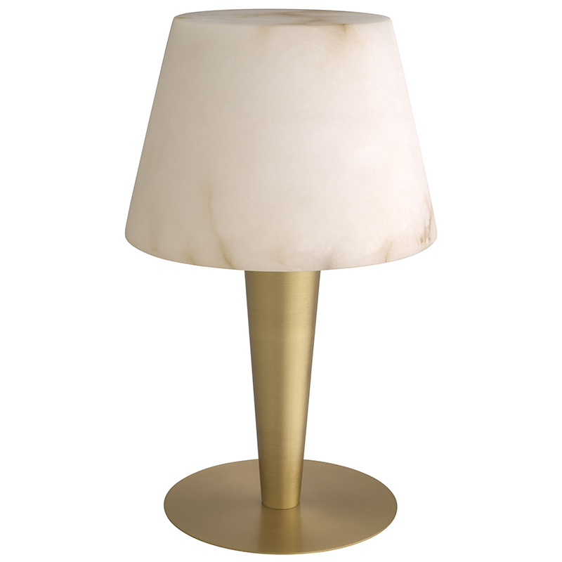 Настольная лампа Eichholtz Table Lamp Scarlette Бежевый Белый Мрамор Bianco Латунь Настольная лампа Eichholtz Table Lamp Scarlette Бежевый Белый Мрамор Bianco Латунь во Владивостоке | Loft Concept