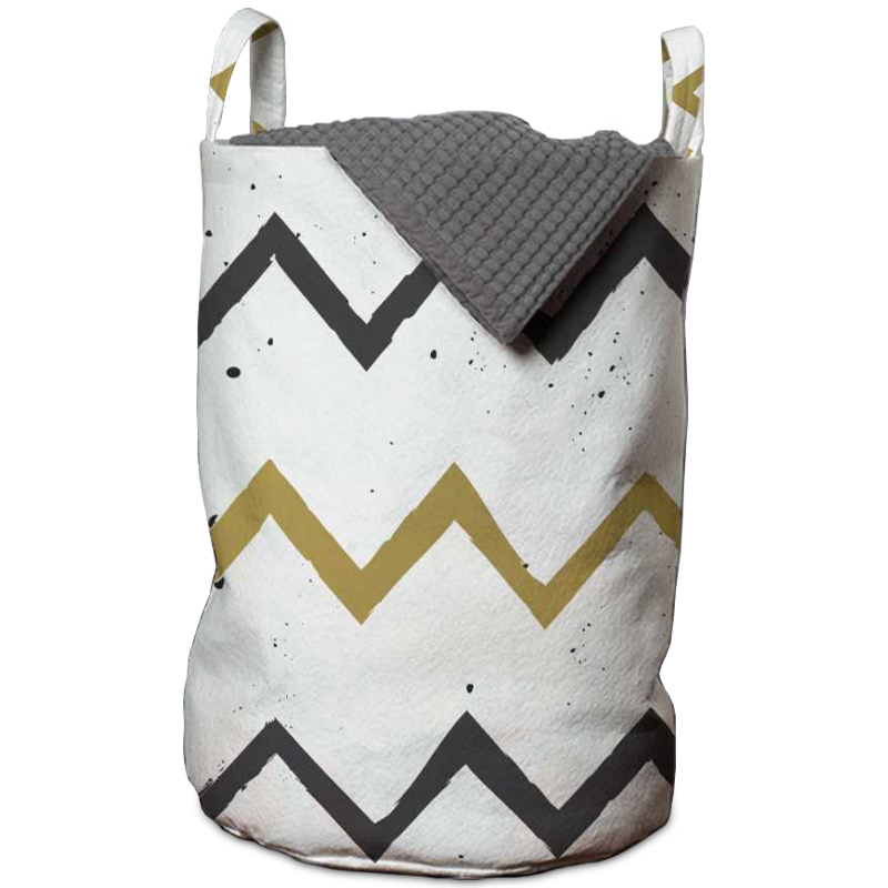 Корзина Chevron Basket Белый Горчичный Графит Корзина Chevron Basket Белый Горчичный Графит во Владивостоке | Loft Concept