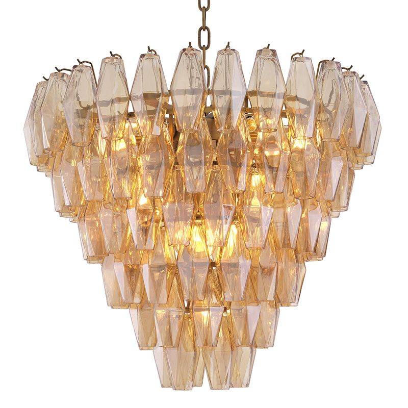 Люстра Eichholtz Chandelier Benini S Amber Янтарный Латунь Люстра Eichholtz Chandelier Benini S Amber Янтарный Латунь во Владивостоке | Loft Concept