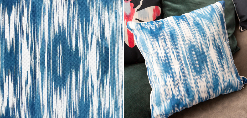 Декоративная подушка с голубым узором Ikat Pattern Декоративная подушка с голубым узором Ikat Pattern - Loft-Concept во Владивостоке