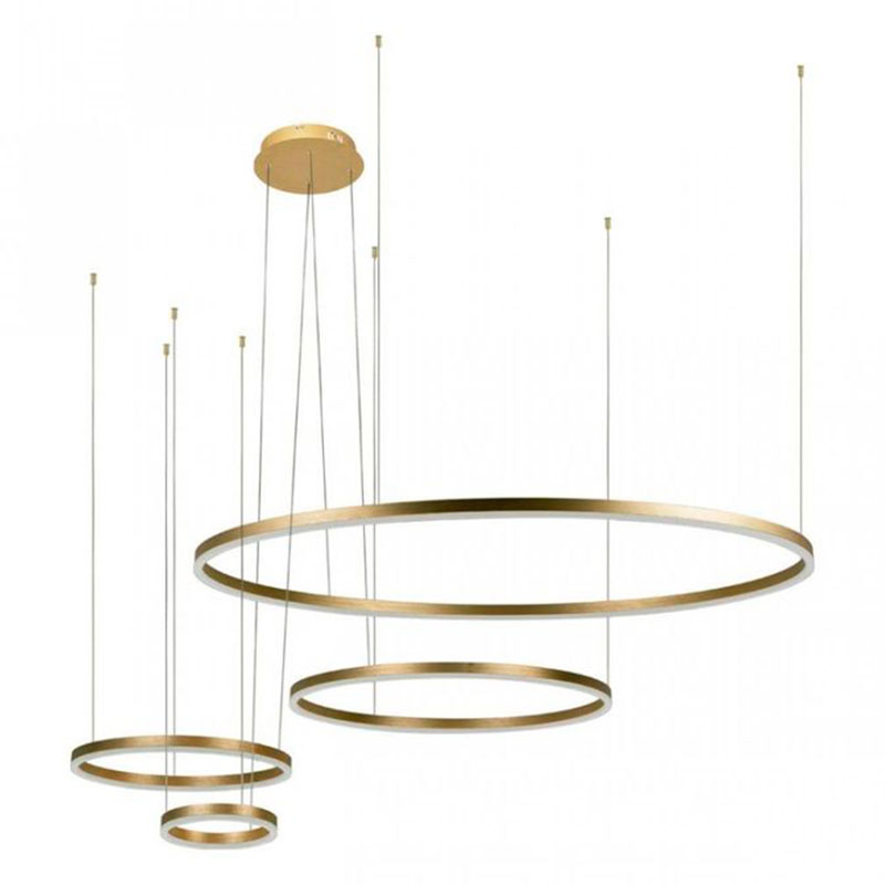 Люстра Neo Circles Gold II Золотой Люстра Neo Circles Gold II Золотой во Владивостоке | Loft Concept