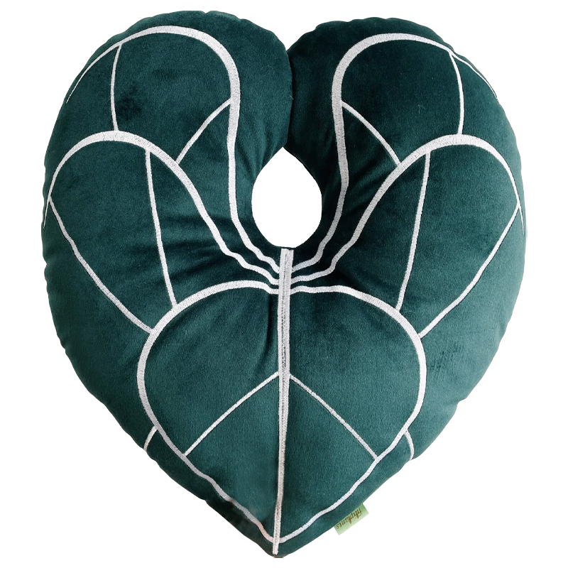 Декоративная подушка Botanical Cushion Anthurium Зеленый Белый Декоративная подушка Botanical Cushion Anthurium Зеленый Белый во Владивостоке | Loft Concept