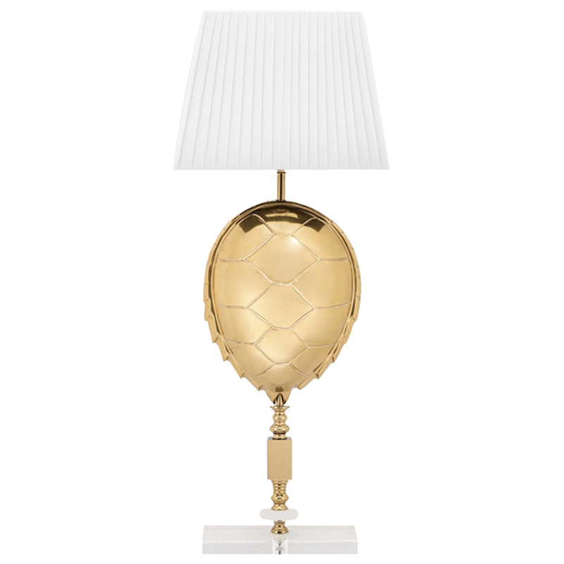 Настольная Лампа Table Lamp Turtle Белый Глянцевое золото во Владивостоке | Loft Concept 