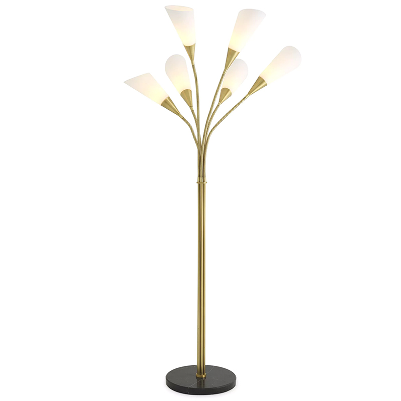 Торшер Eichholtz Floor Lamp Gagnon Черный Мрамор Nero Латунь Белый Торшер Eichholtz Floor Lamp Gagnon Черный Мрамор Nero Латунь Белый во Владивостоке | Loft Concept