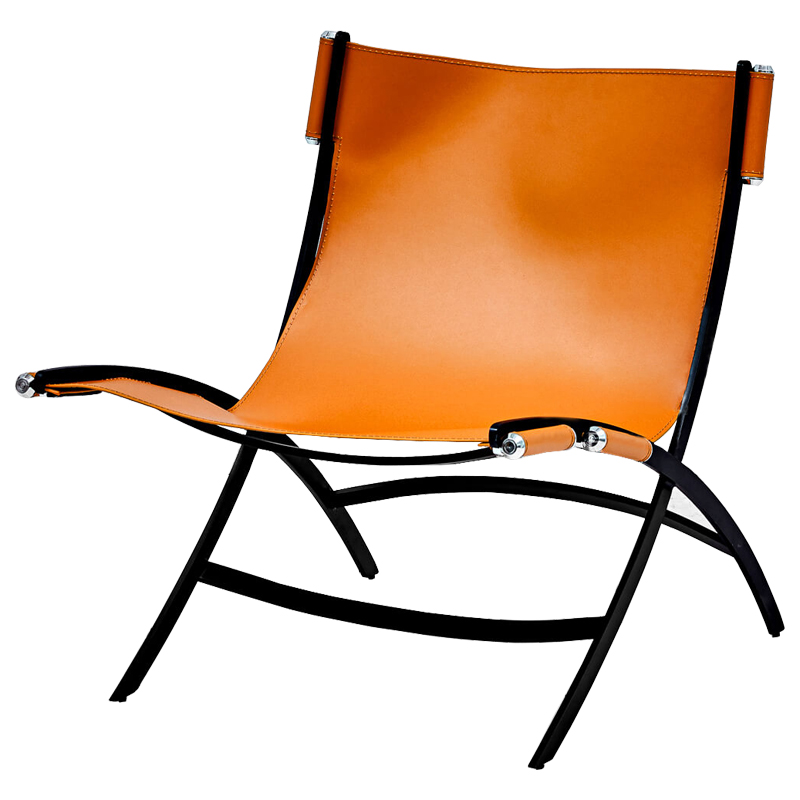 Кресло Ambre Chair Оранжевый Черный Кресло Ambre Chair Оранжевый Черный во Владивостоке | Loft Concept