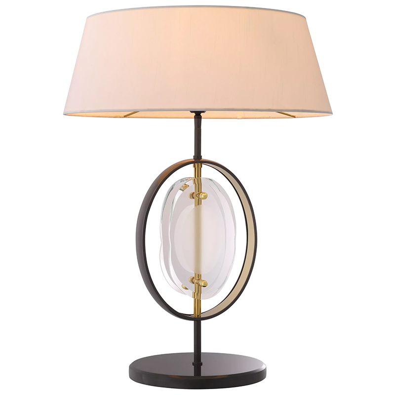Настольная лампа Eichholtz Table Lamp Vincente Черный Золотой Кремовый Прозрачное Стекло Настольная лампа Eichholtz Table Lamp Vincente Черный Золотой Кремовый Прозрачное Стекло во Владивостоке | Loft Concept