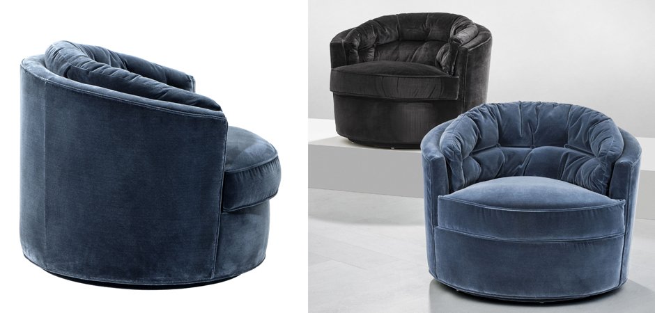 Кресло Eichholtz Chair Recla Blue - фото №1