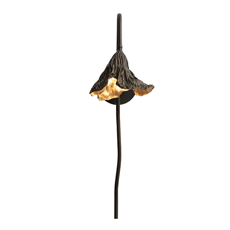 Настенный светильник Увядший Лотос Withering Lotus Lamp I Золотой Темная бронза Настенный светильник Увядший Лотос Withering Lotus Lamp I Золотой Темная бронза во Владивостоке | Loft Concept