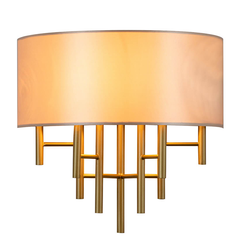 Бра Oswell Lampshade Wall Lamp Латунь Бежевый во Владивостоке | Loft Concept 