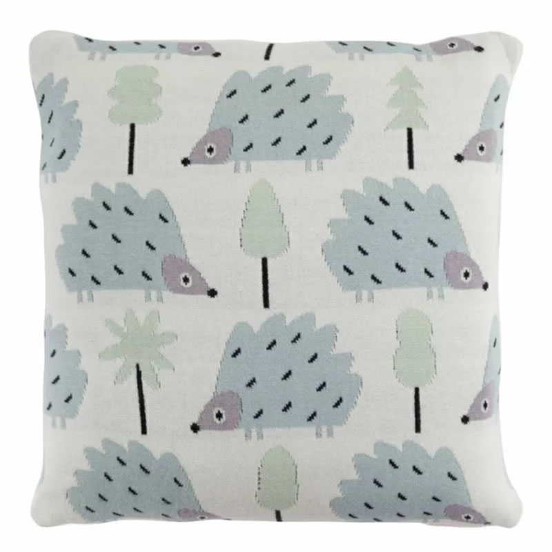 Подушка Blue Hedgehogs Мульти Подушка Blue Hedgehogs Мульти во Владивостоке | Loft Concept