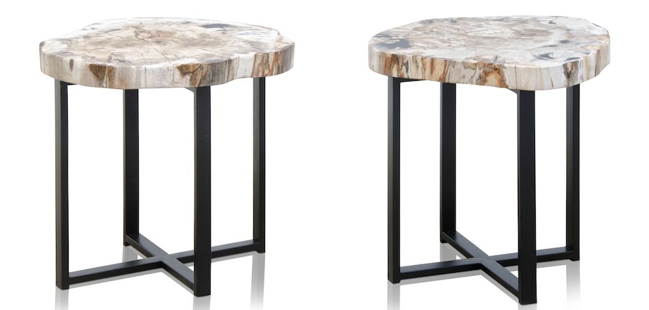 PETRIFIED WOOD COFFEETABLE S Окаменелое дерево - фото №1
