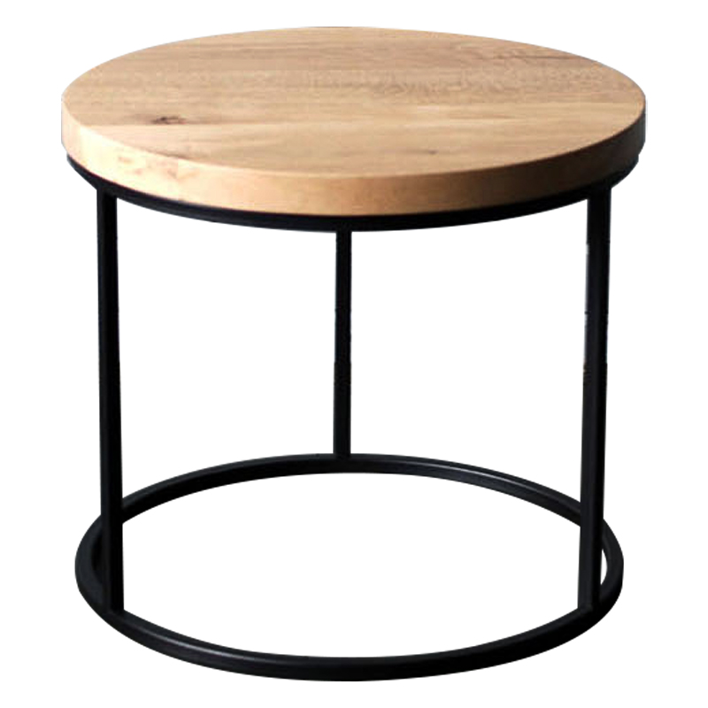 Кофейный стол Aston Industrial Metal Rust Coffee Table Светлый дуб Черный Кофейный стол Aston Industrial Metal Rust Coffee Table Светлый дуб Черный во Владивостоке | Loft Concept