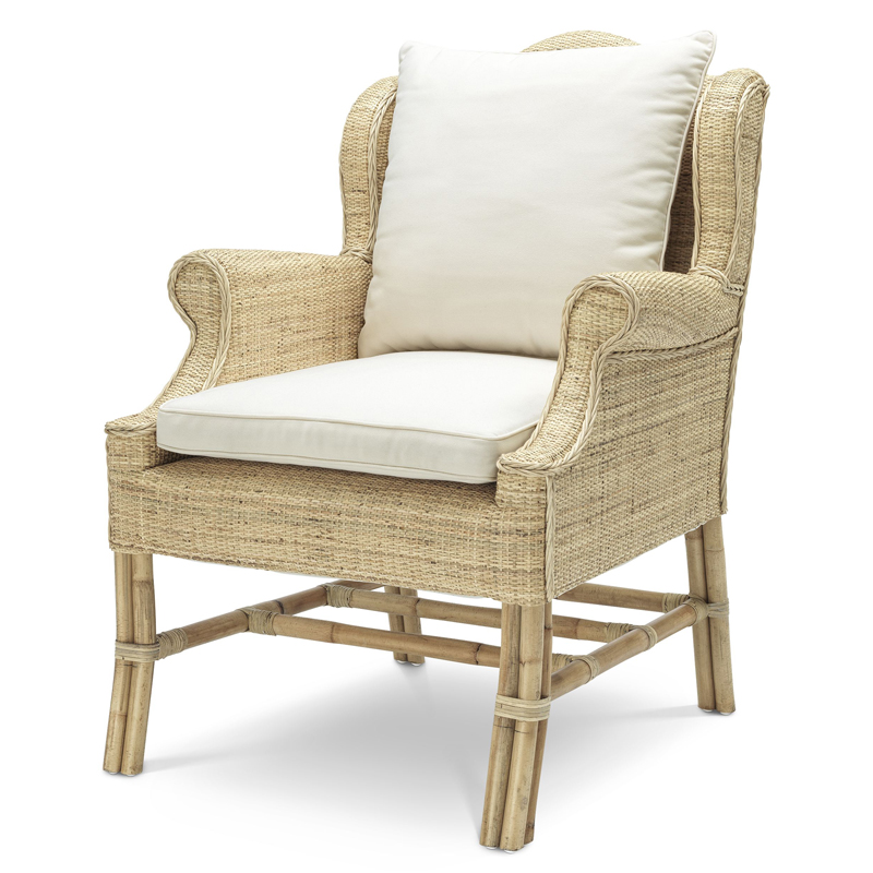 Кресло Eichholtz Chair Porto Ercole Бежевый Кремовый Кресло Eichholtz Chair Porto Ercole Бежевый Кремовый во Владивостоке | Loft Concept