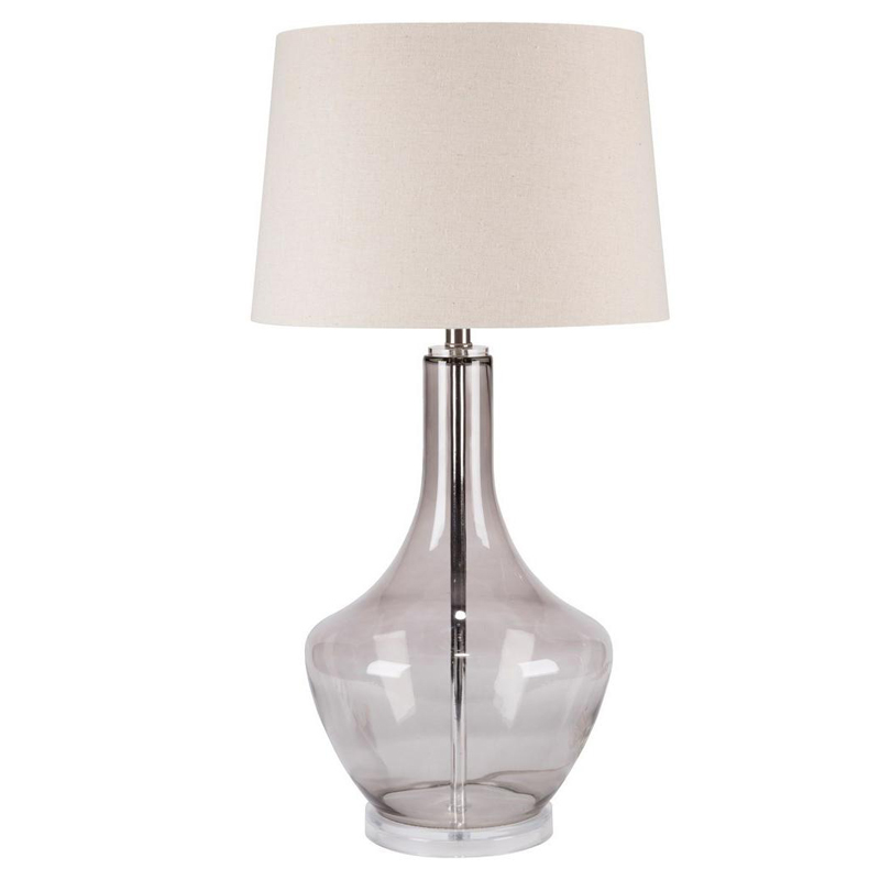 Настольная лампа Fantina Table lamp gray Белый Светло-серый Настольная лампа Fantina Table lamp gray Белый Светло-серый во Владивостоке | Loft Concept