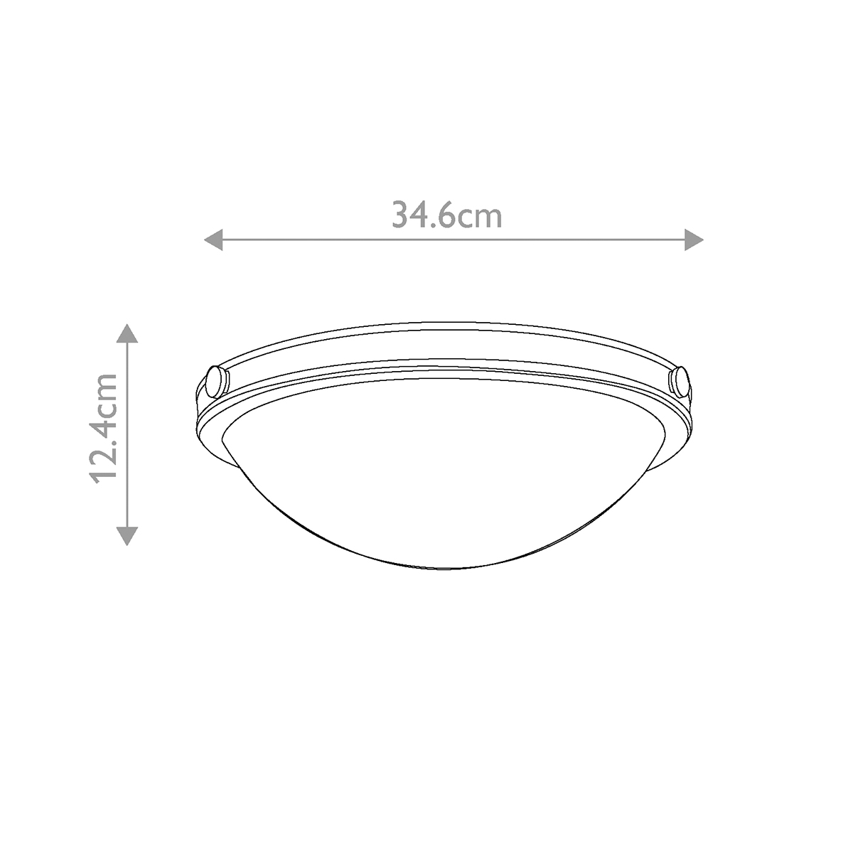 Потолочный светильник цвета латунь с полусферическим матовым белым плафоном Hinkley во Владивостоке