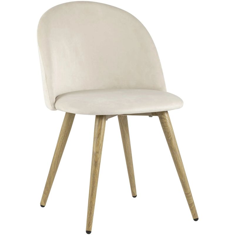 Стул Miruna Chair II Молочный Велюр Молочный Древесина Стул Miruna Chair II Молочный Велюр Молочный Древесина во Владивостоке | Loft Concept