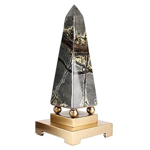 Статуэтка Stone Obelisk Серый Латунь Статуэтка Stone Obelisk Серый Латунь во Владивостоке | Loft Concept