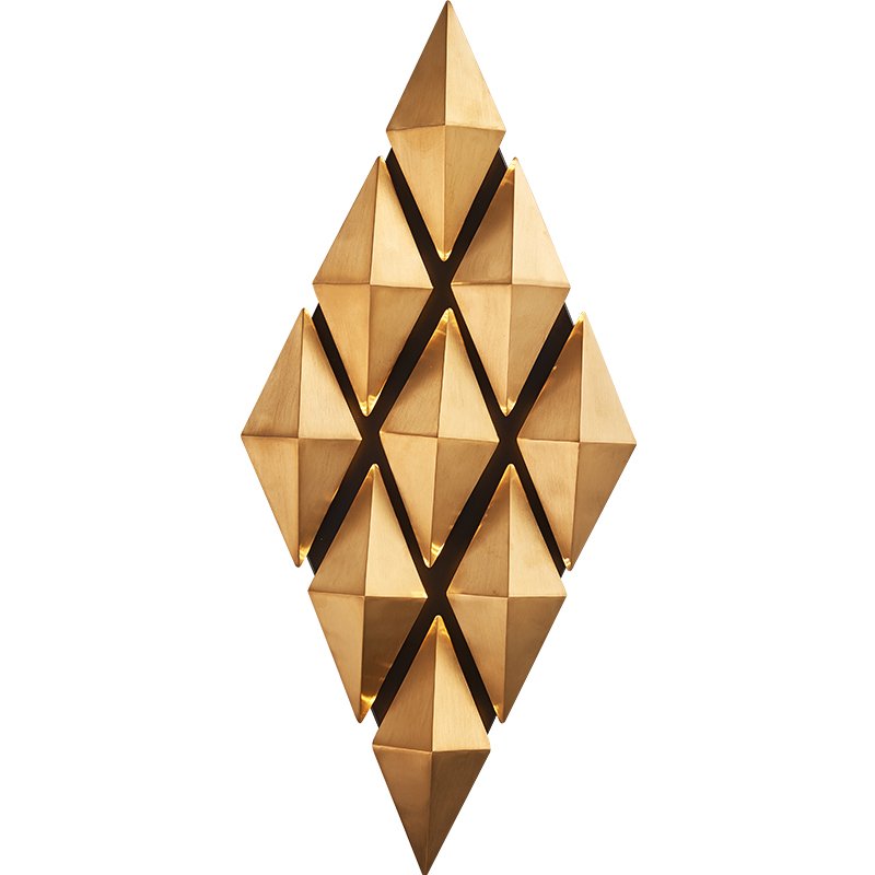 Бра Honeycomb Gold lozenges Wall Lamp Золотой во Владивостоке | Loft Concept 