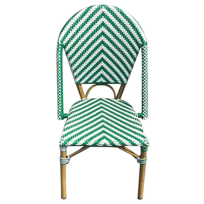 Стул ротанг Wicker Jerome Rattan Chair Green Зеленый Белый Древесина Стул ротанг Wicker Jerome Rattan Chair Green Зеленый Белый Древесина во Владивостоке | Loft Concept