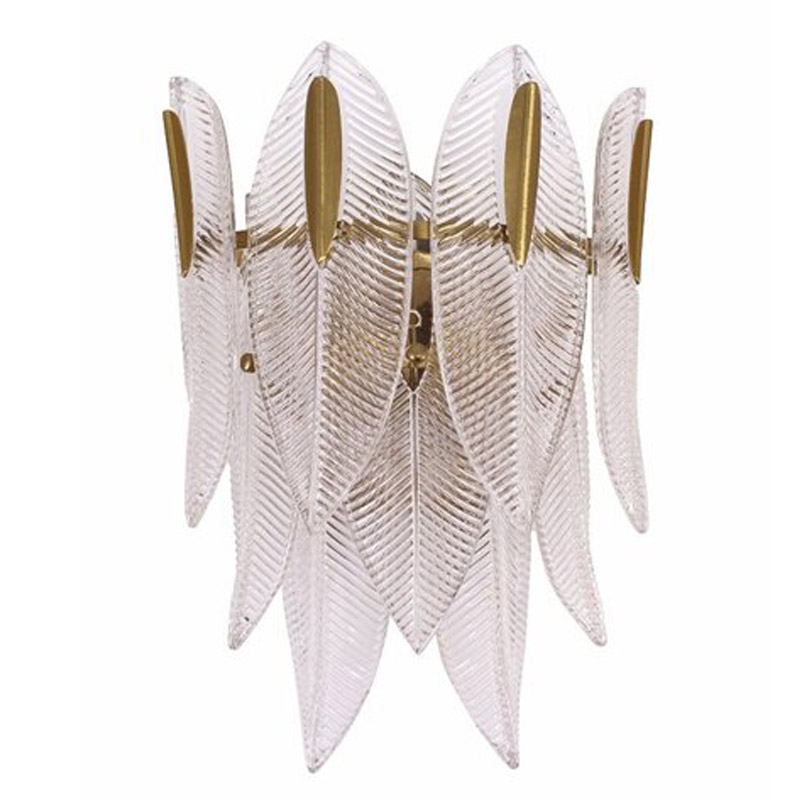 Бра Textured Glass Petals Sconce Бронза Бра Textured Glass Petals Sconce Бронза во Владивостоке | Loft Concept