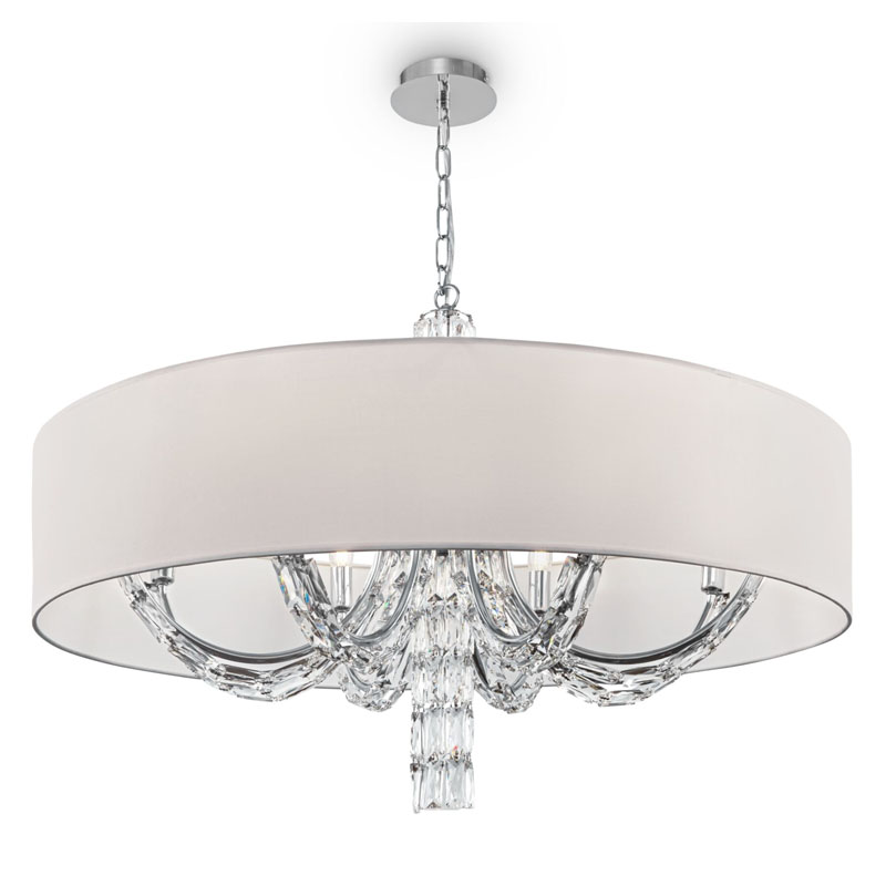 Люстра Damiana Chandelier 88 Белый Хром Люстра Damiana Chandelier 88 Белый Хром во Владивостоке | Loft Concept