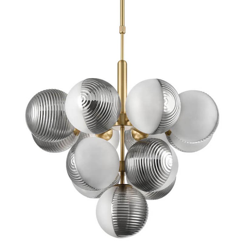 Люстра Ademar Chandelier 13 plafond Золотой Белый Серый во Владивостоке | Loft Concept 