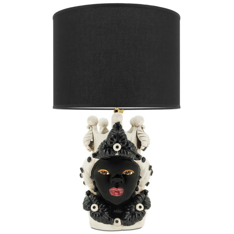 Настольная лампа Table Lamp Moro Lady Eve Black Белый Черный Настольная лампа Table Lamp Moro Lady Eve Black Белый Черный во Владивостоке | Loft Concept