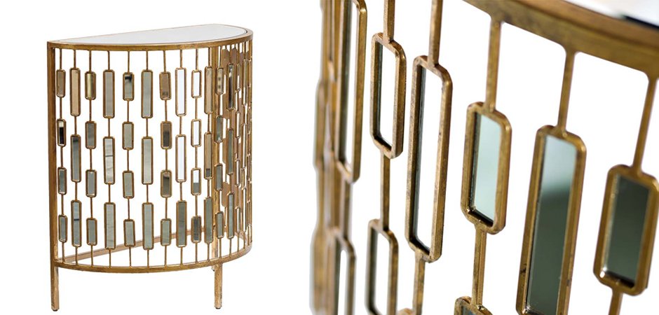 Консоль зеркальная Mirror Inserts Сonsole Консоль зеркальная Mirror Inserts Сonsole - Loft-Concept во Владивостоке
