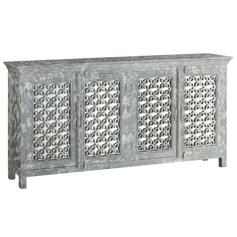 Комод в стиле прованс с декорированным резным фасадом Asger Provence Chest of Drawers Серый Комод в стиле прованс с декорированным резным фасадом Asger Provence Chest of Drawers Серый во Владивостоке | Loft Concept