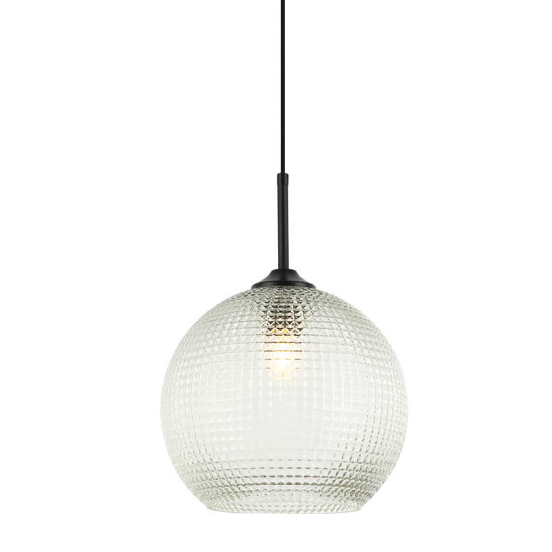 Подвесной светильник Crystal Galaxy Ball transparent glass Черный Прозрачное Стекло Подвесной светильник Crystal Galaxy Ball transparent glass Черный Прозрачное Стекло во Владивостоке | Loft Concept