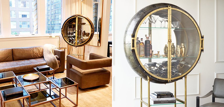Шкаф Porthole Bar Restoration Hardware Шкаф Porthole Bar Restoration Hardware - Loft-Concept во Владивостоке