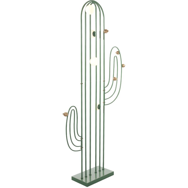 CACTUS Напольный светильник в виде кактуса Зеленый Золотой CACTUS Напольный светильник в виде кактуса Зеленый Золотой во Владивостоке | Loft Concept