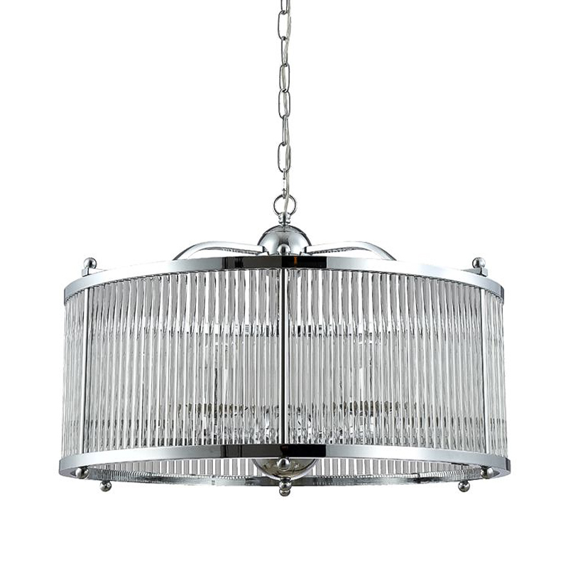 Люстра Gorden Chrome Chandelier Прозрачное Стекло Хром Люстра Gorden Chrome Chandelier Прозрачное Стекло Хром во Владивостоке | Loft Concept