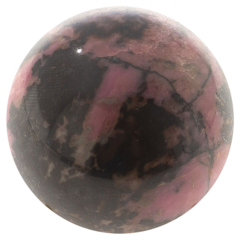 Шар декоративный из натурального камня Родонит Natural Stone Spheres Розовый Черный Шар декоративный из натурального камня Родонит Natural Stone Spheres Розовый Черный во Владивостоке | Loft Concept