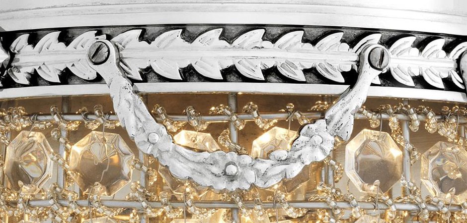 Бра Eichholtz Wall Lamp Emperor Nickel - Loft-Concept во Владивостоке