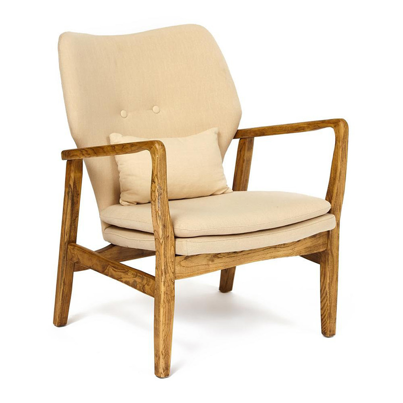 Кресло Makeshift armchair beige Бежевый Кресло Makeshift armchair beige Бежевый во Владивостоке | Loft Concept