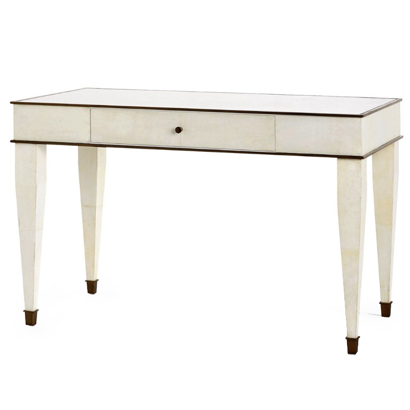 Рабочий стол BCHRISTINE DESK IN WHITE Молочный Темная бронза винтаж во Владивостоке | Loft Concept 