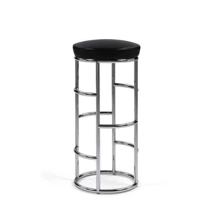 Барный стул Satish Bar Stool Черный Белый Барный стул Satish Bar Stool Черный Белый во Владивостоке | Loft Concept