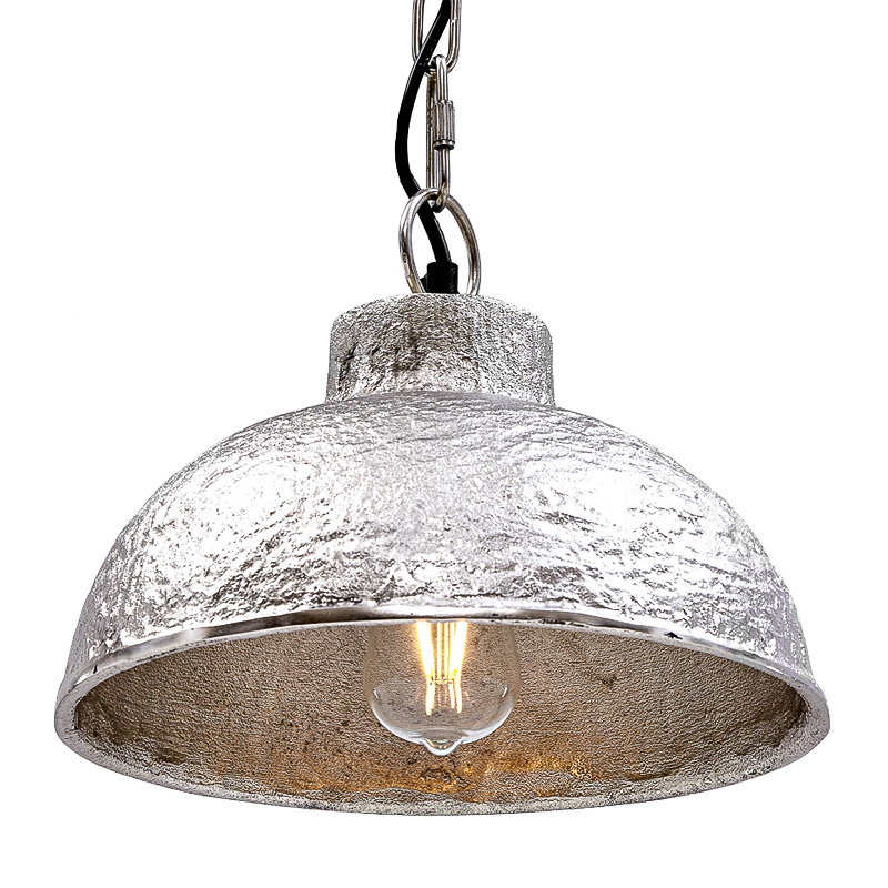 Подвесной светильник Rough Silver Pendant II Серебряный Подвесной светильник Rough Silver Pendant II Серебряный во Владивостоке | Loft Concept