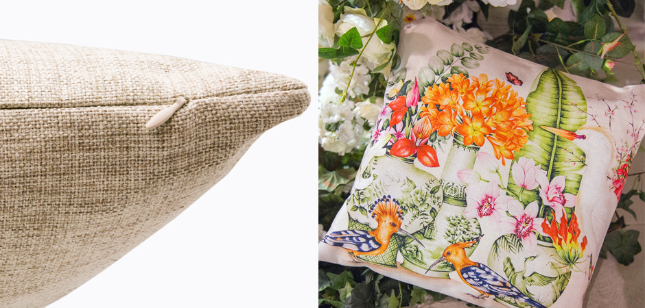 Декоративная подушка Hoopoes and Flowers Pillow Декоративная подушка Hoopoes and Flowers Pillow - Loft-Concept во Владивостоке