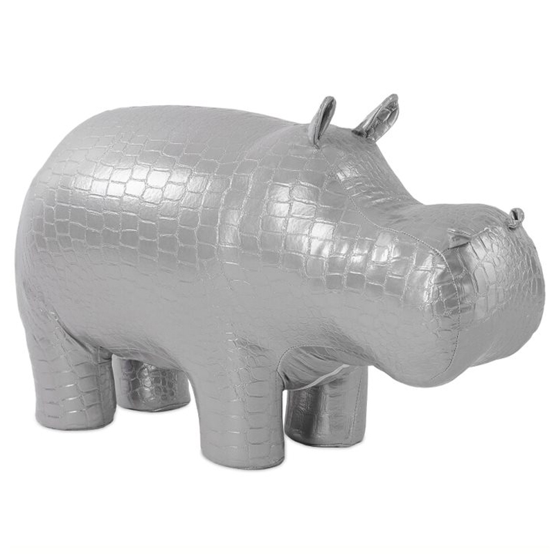 Пуф Бегемот Poof Hippo silver Серебряный Пуф Бегемот Poof Hippo silver Серебряный во Владивостоке | Loft Concept