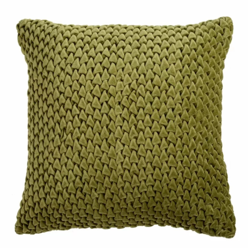 Подушка Purnama Quilting olive Оливковый Подушка Purnama Quilting olive Оливковый во Владивостоке | Loft Concept