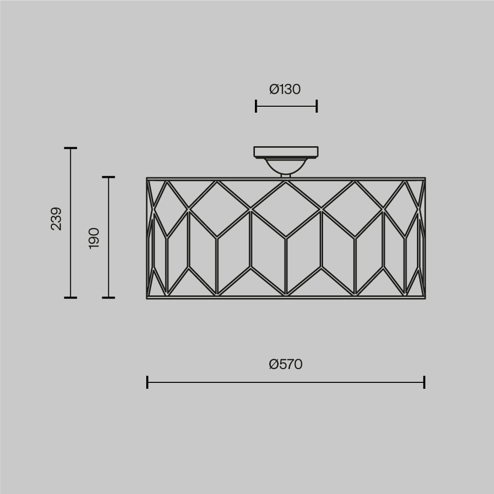 Потолочный светильник Messina Е27 во Владивостоке
