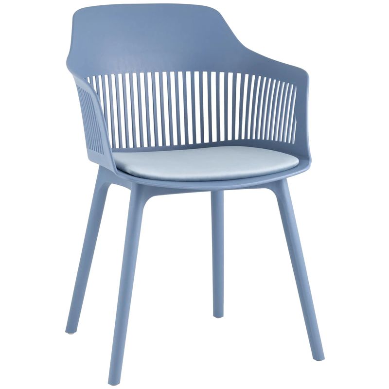 Стул Crocus Chair Голубой цвет Велюровая подушка Голубой во Владивостоке | Loft Concept 
